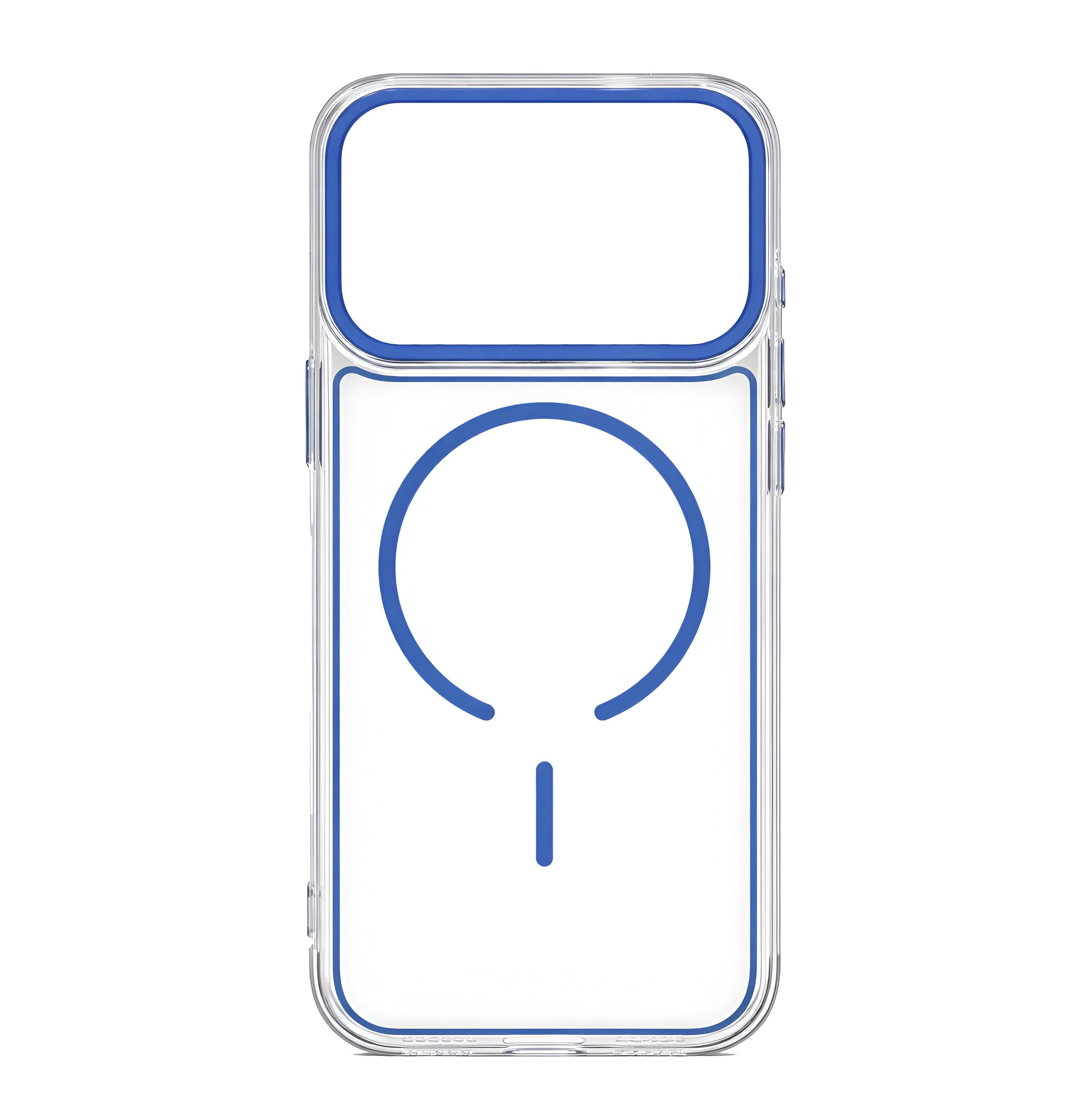 Case transparent cristal colorée avec MagSafe pour iPhone 17 Pro Max