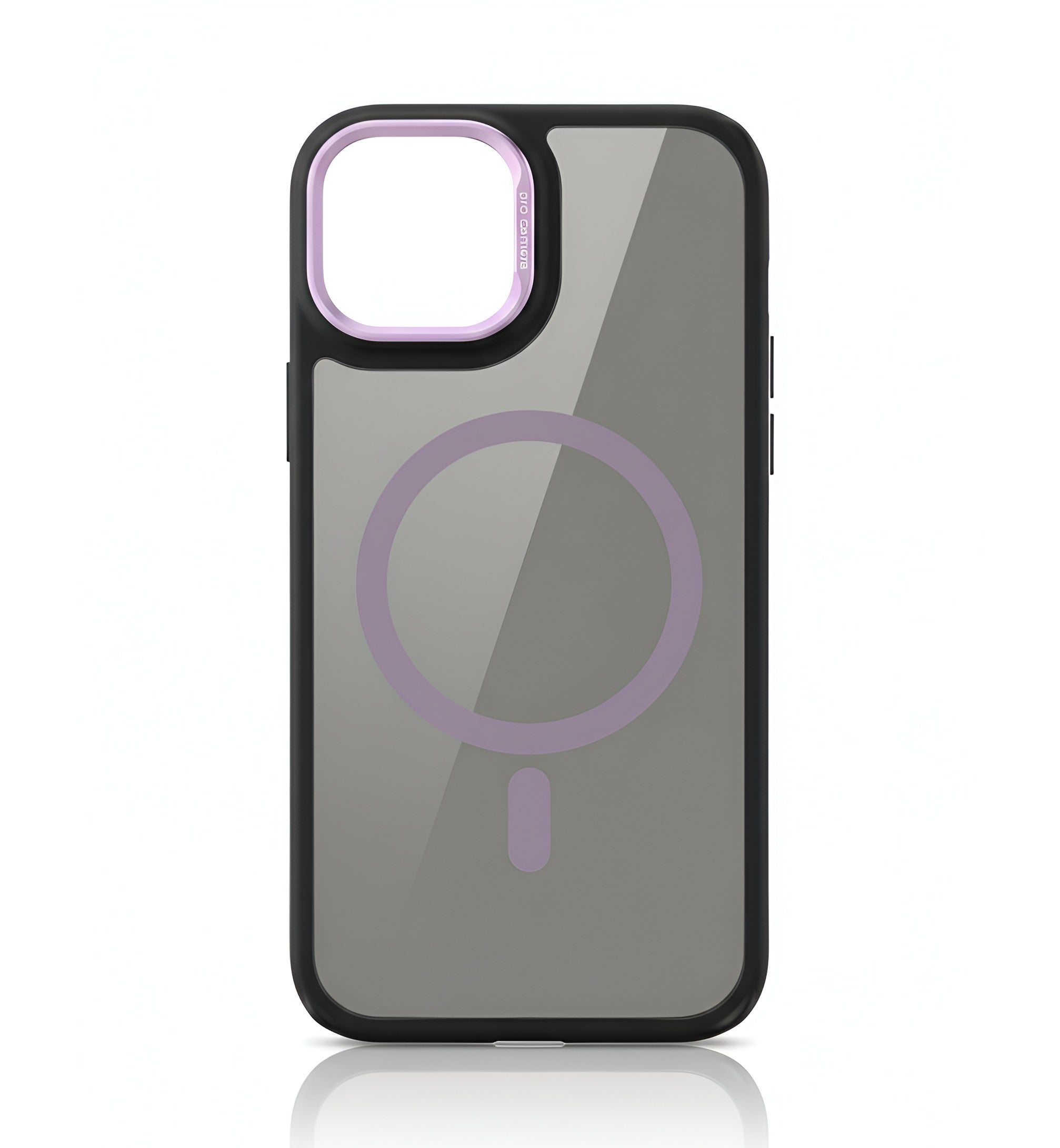 Case transparent noir avec MagSafe pour iPhone 13, 14