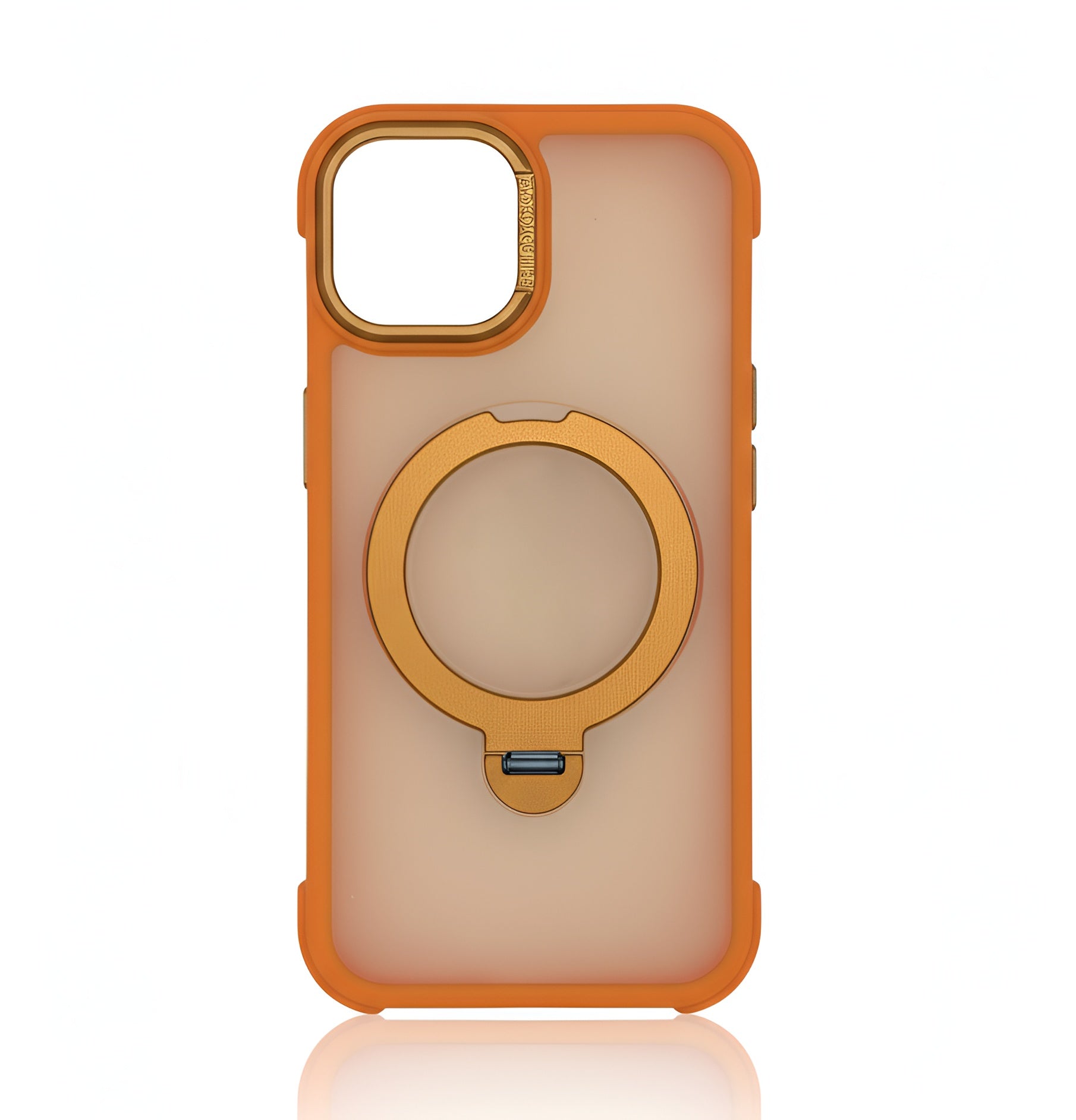 Case transparent matte avec stand et MagSafe pour iPhone