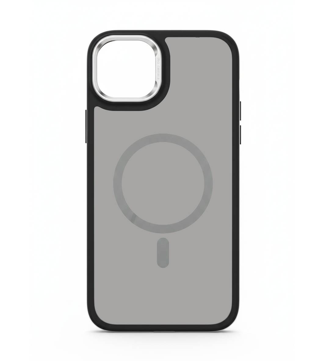 Case transparent noir avec MagSafe pour iPhone 14 Plus, 15 Plus