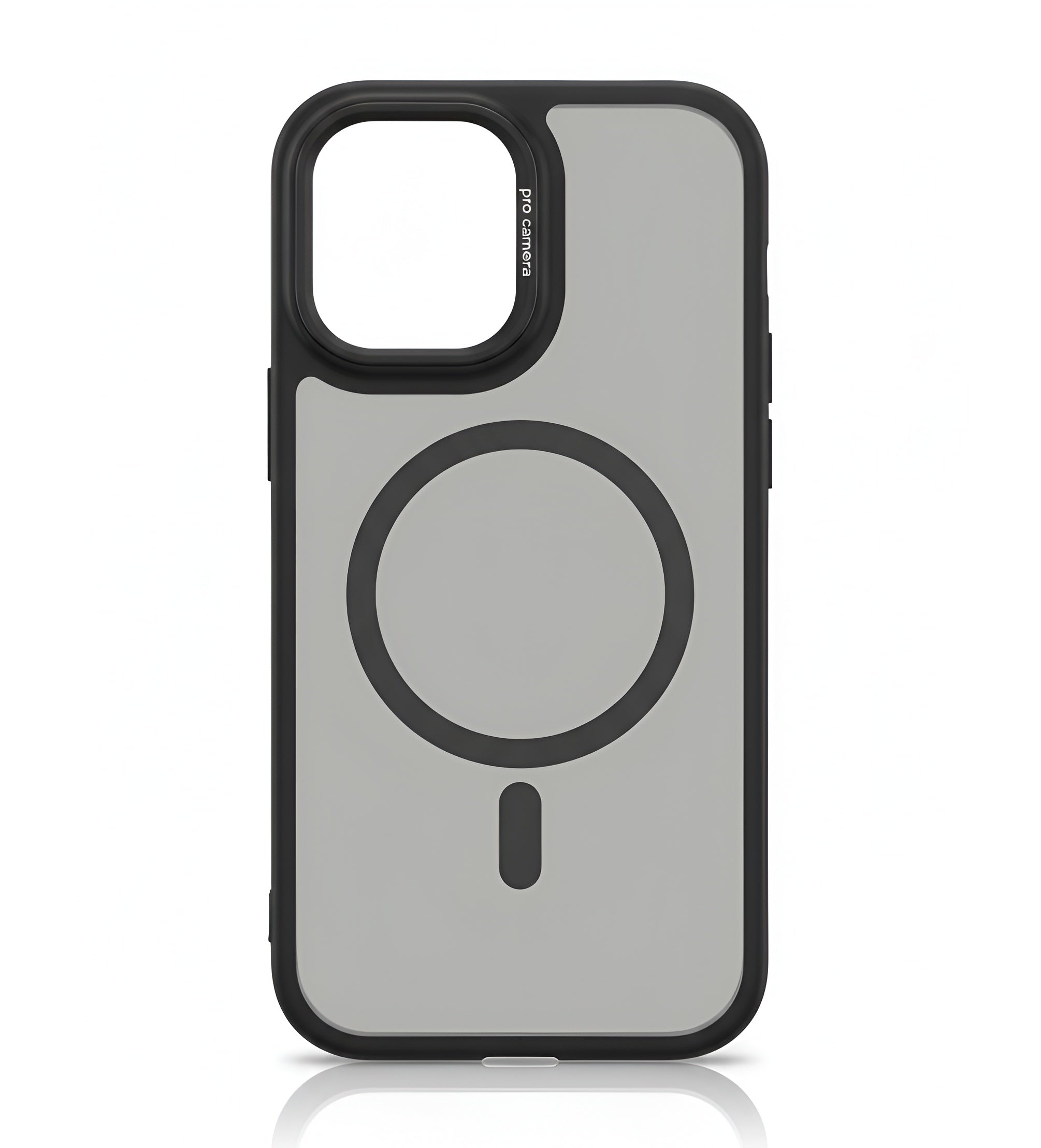 Case transparent noir avec MagSafe pour iPhone 16