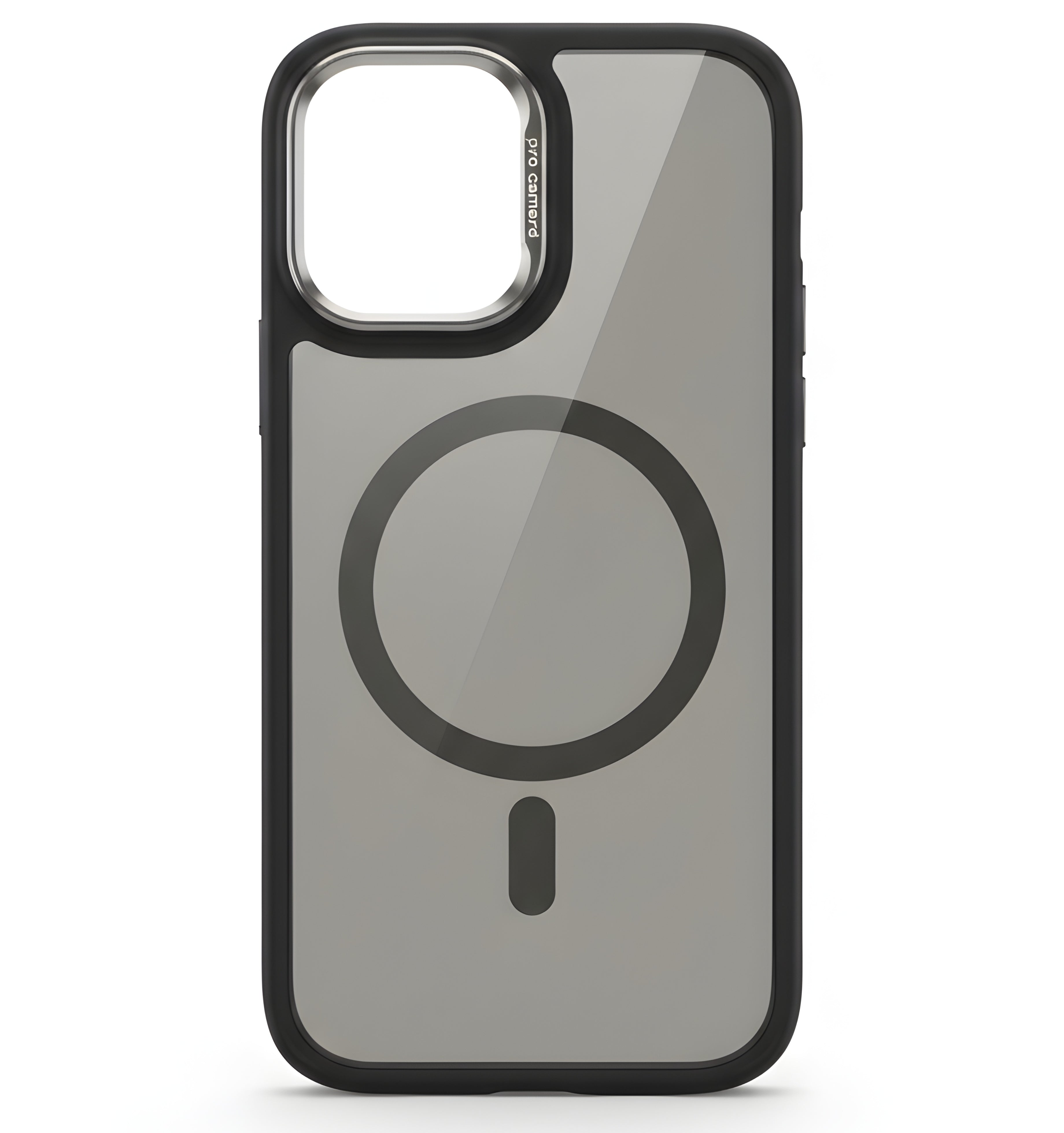 Case transparent noir avec MagSafe pour iPhone 16 Plus