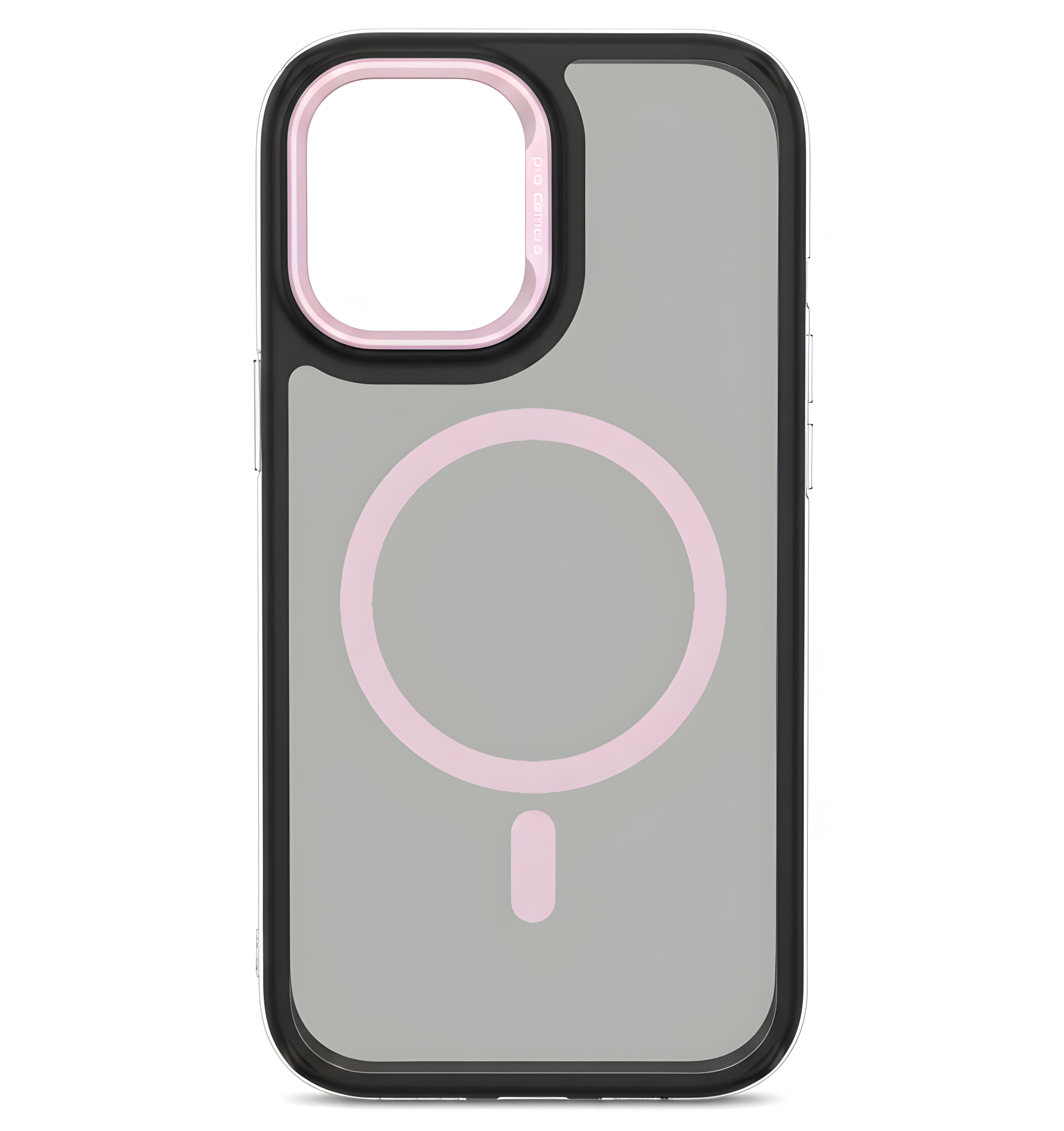 Case transparent noir avec MagSafe pour iPhone 16 Plus