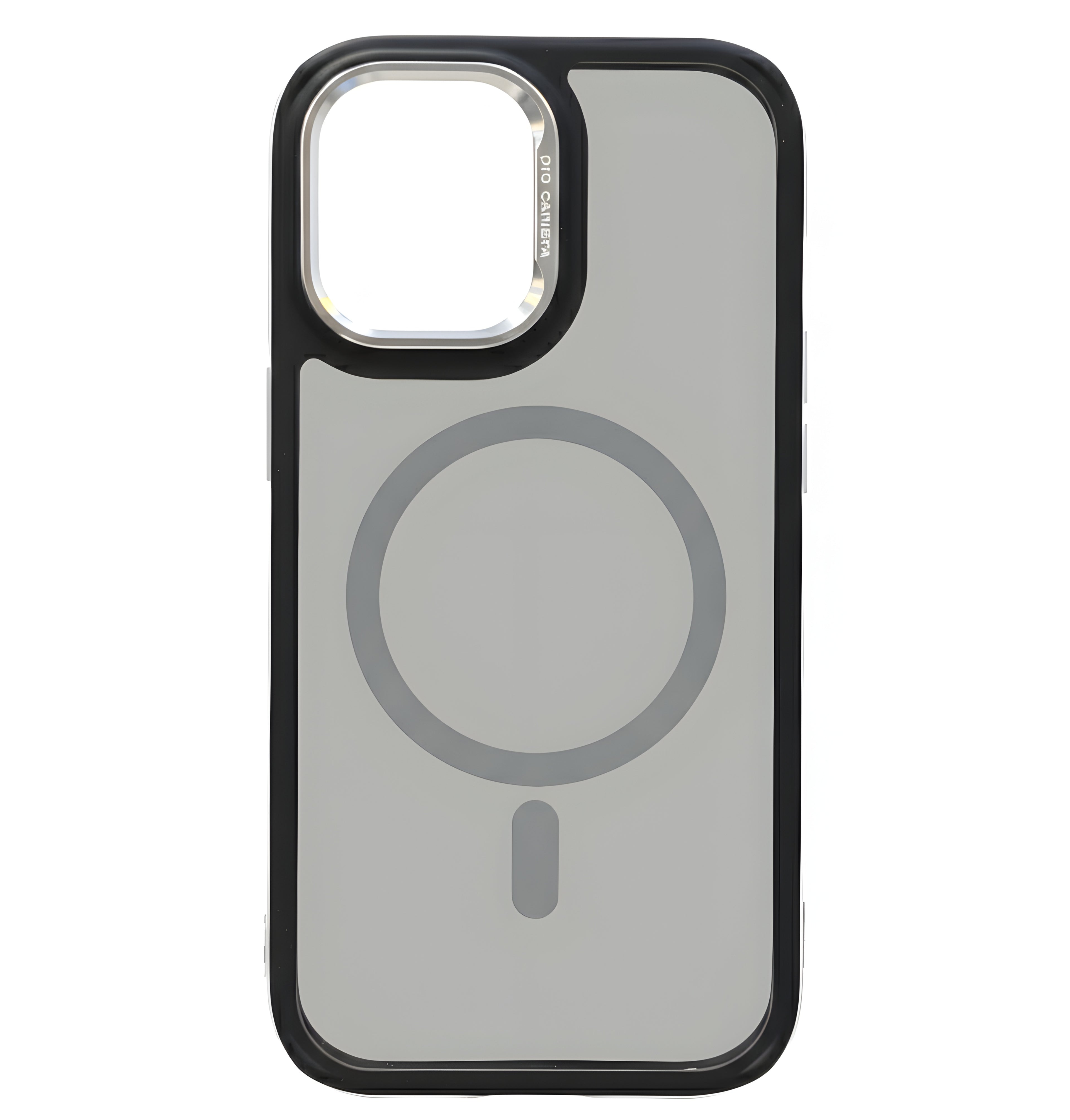 Case transparent noir avec MagSafe pour iPhone 16 Plus