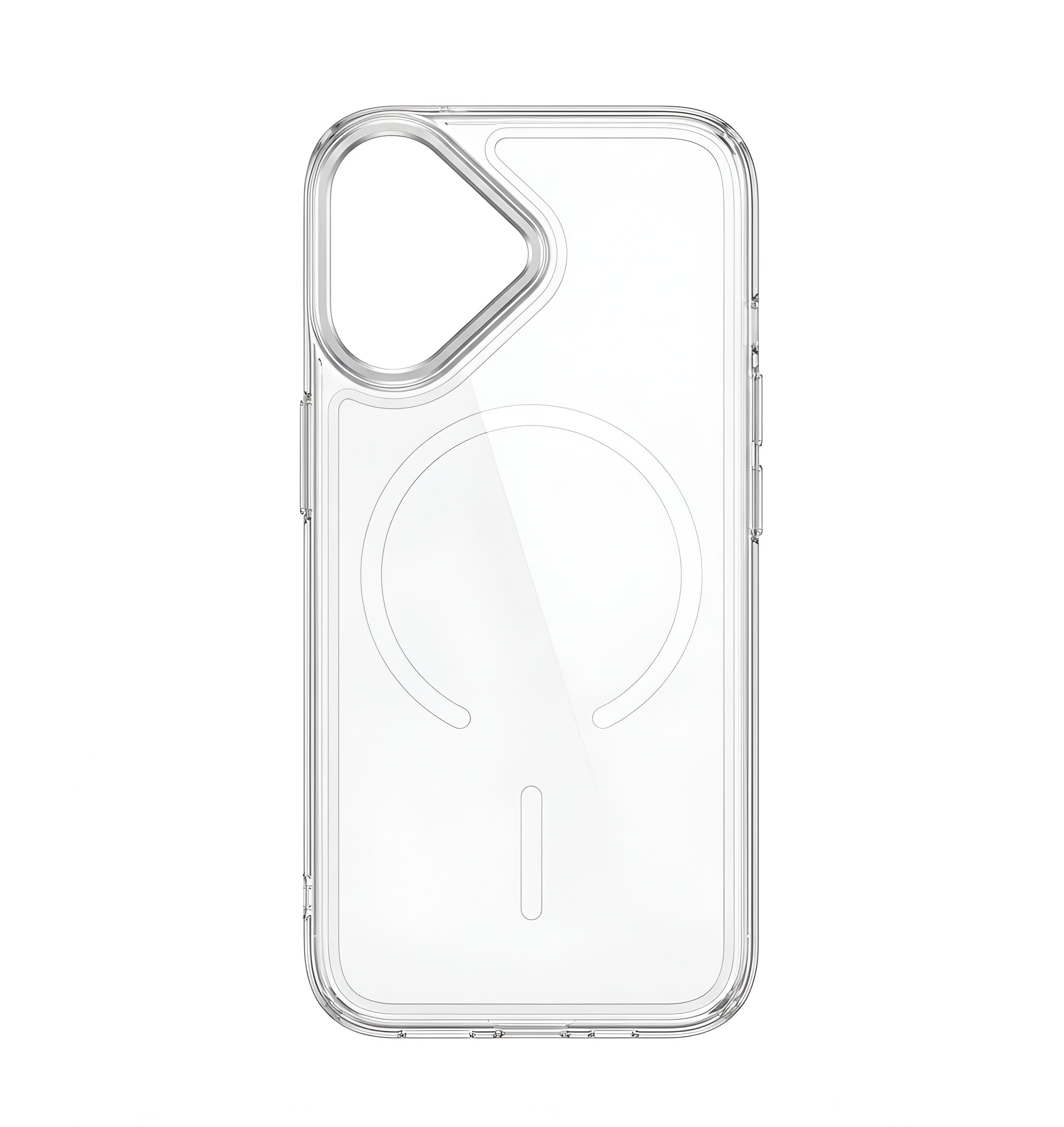 Case transparent cristal colorée avec MagSafe pour iPhone 17
