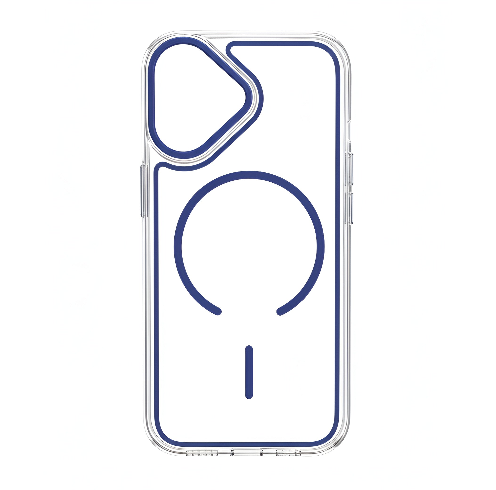 Case transparent cristal colorée avec MagSafe pour iPhone 17