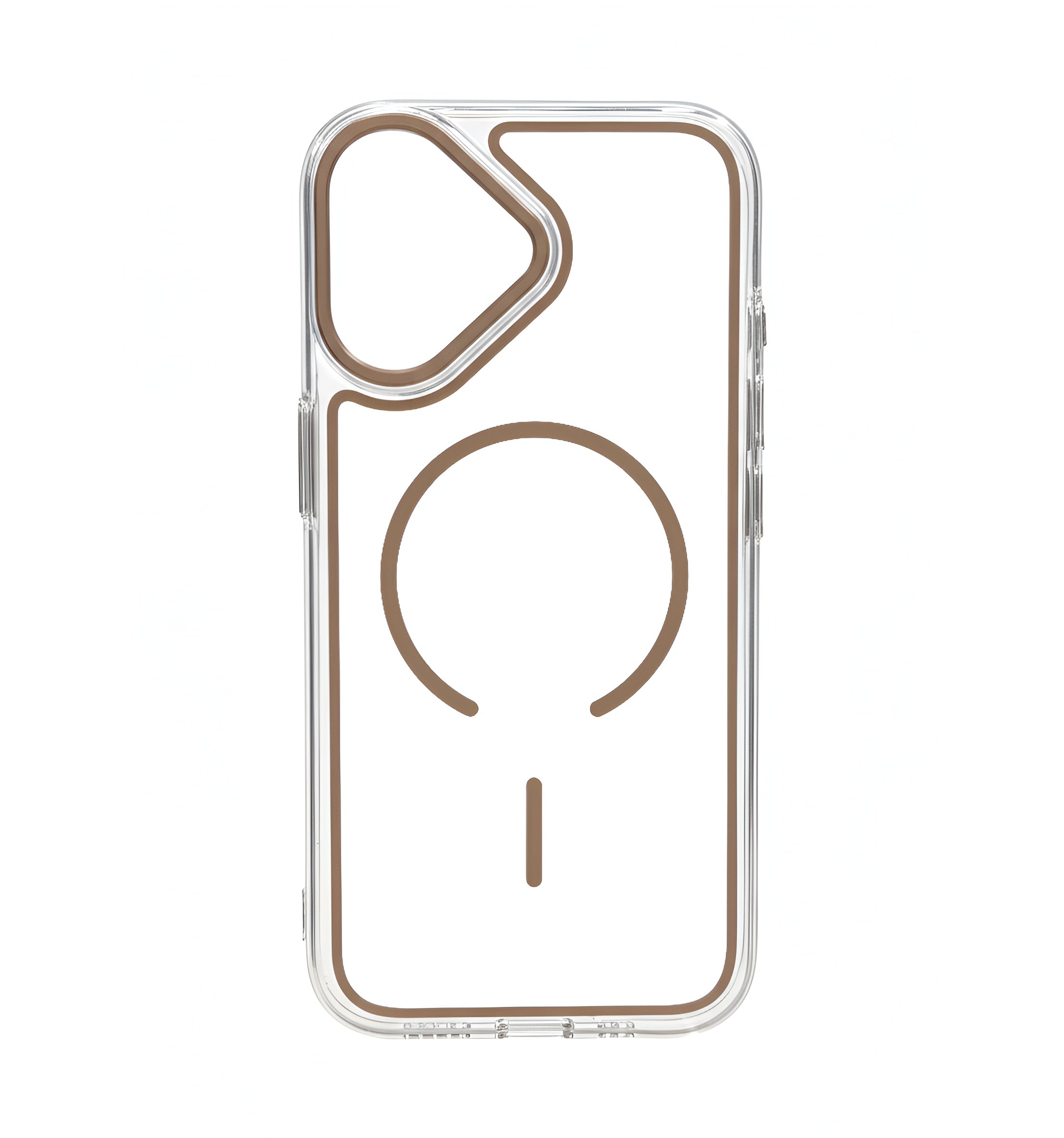 Case transparent cristal colorée avec MagSafe pour iPhone 17