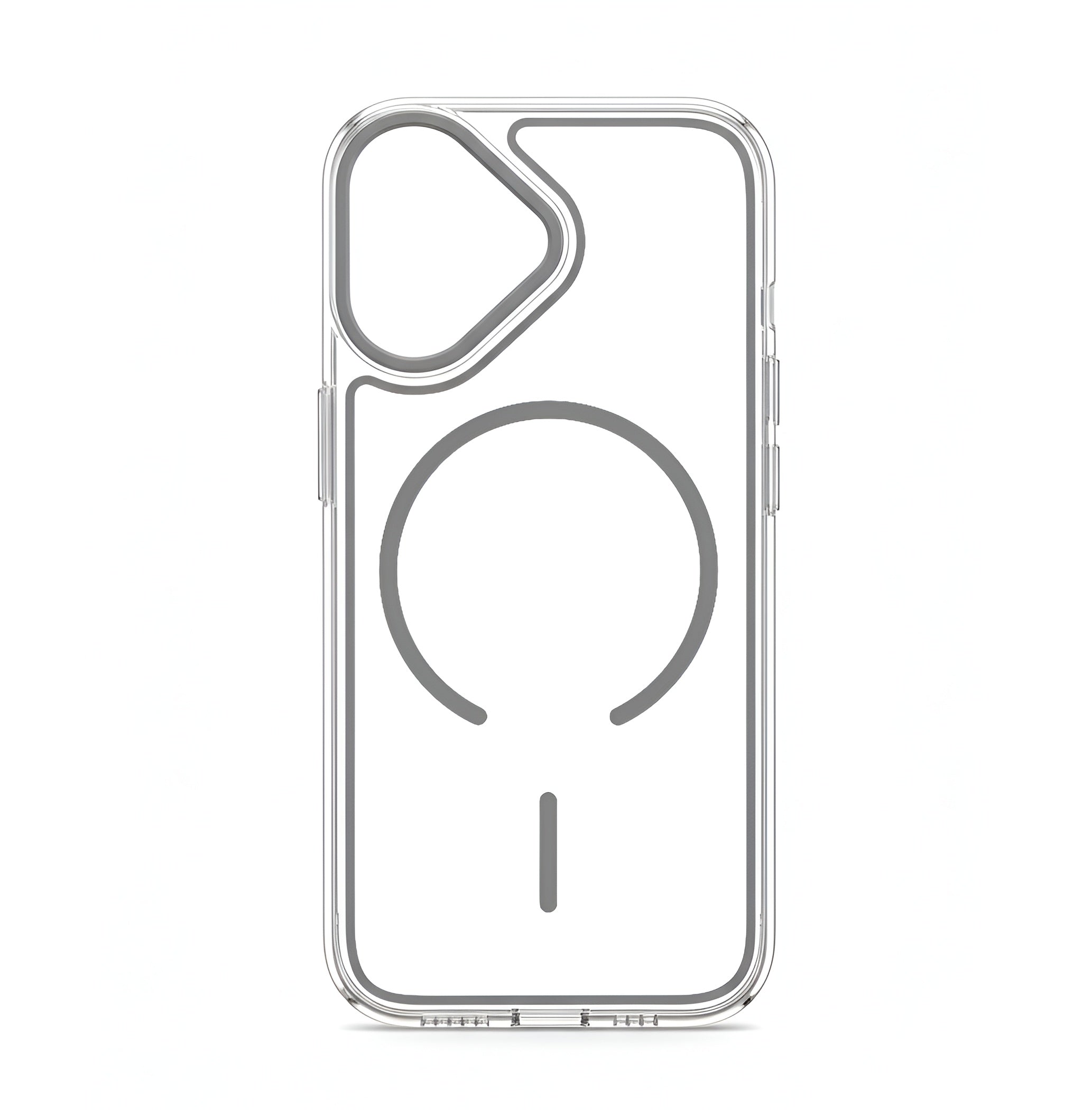 Case transparent cristal colorée avec MagSafe pour iPhone 17
