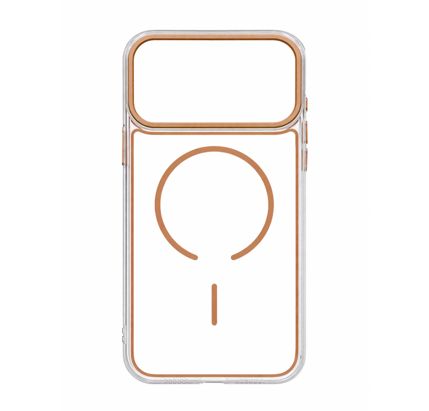 Case transparent cristal colorée avec MagSafe pour iPhone 17 Pro Max