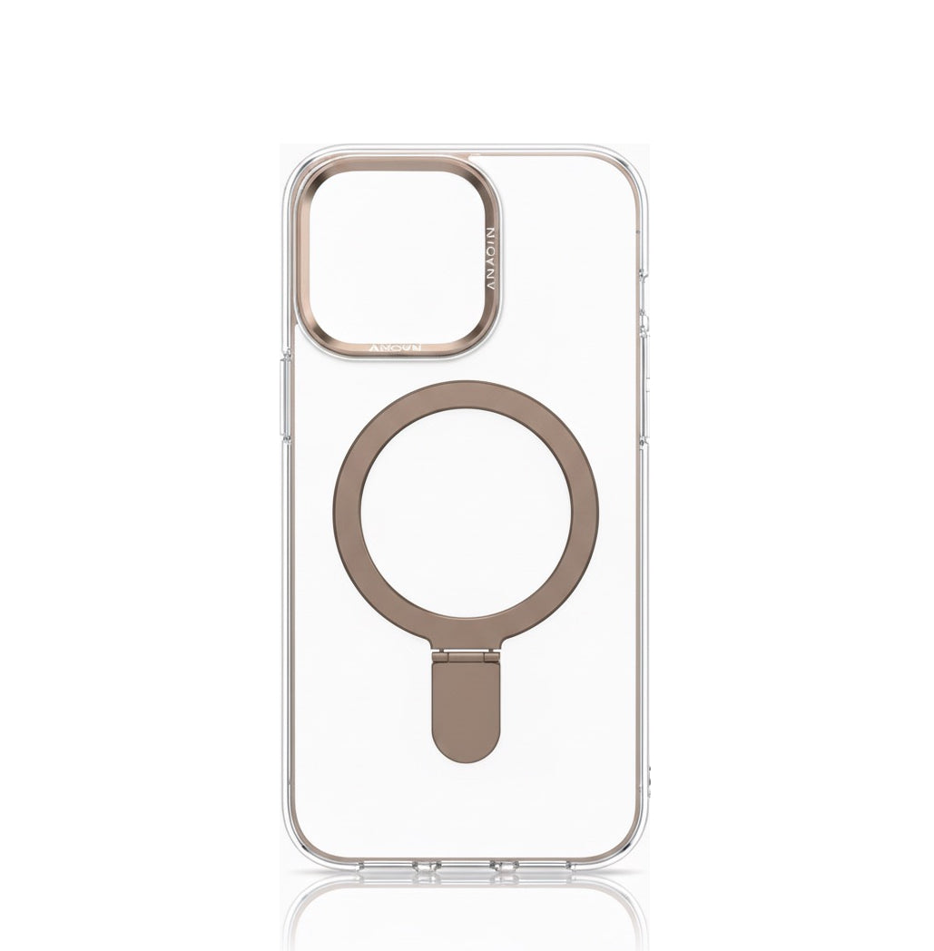 جراب شفاف مع حامل لهاتف آيفون 16 برو