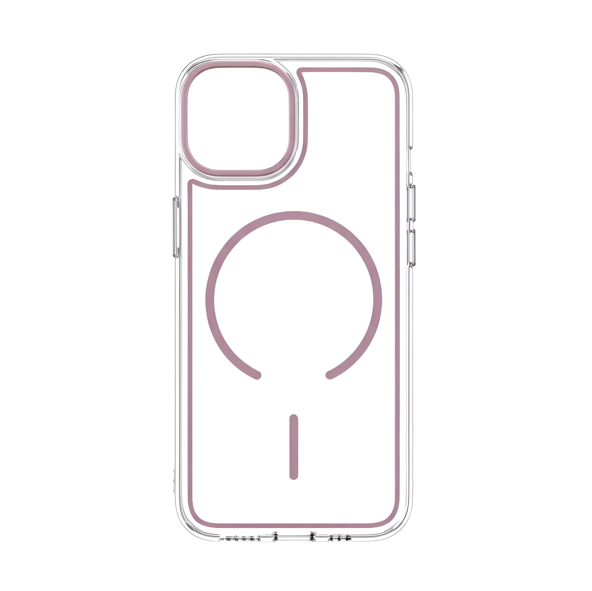 Case transparent cristal colorée avec MagSafe pour iPhone 13/14