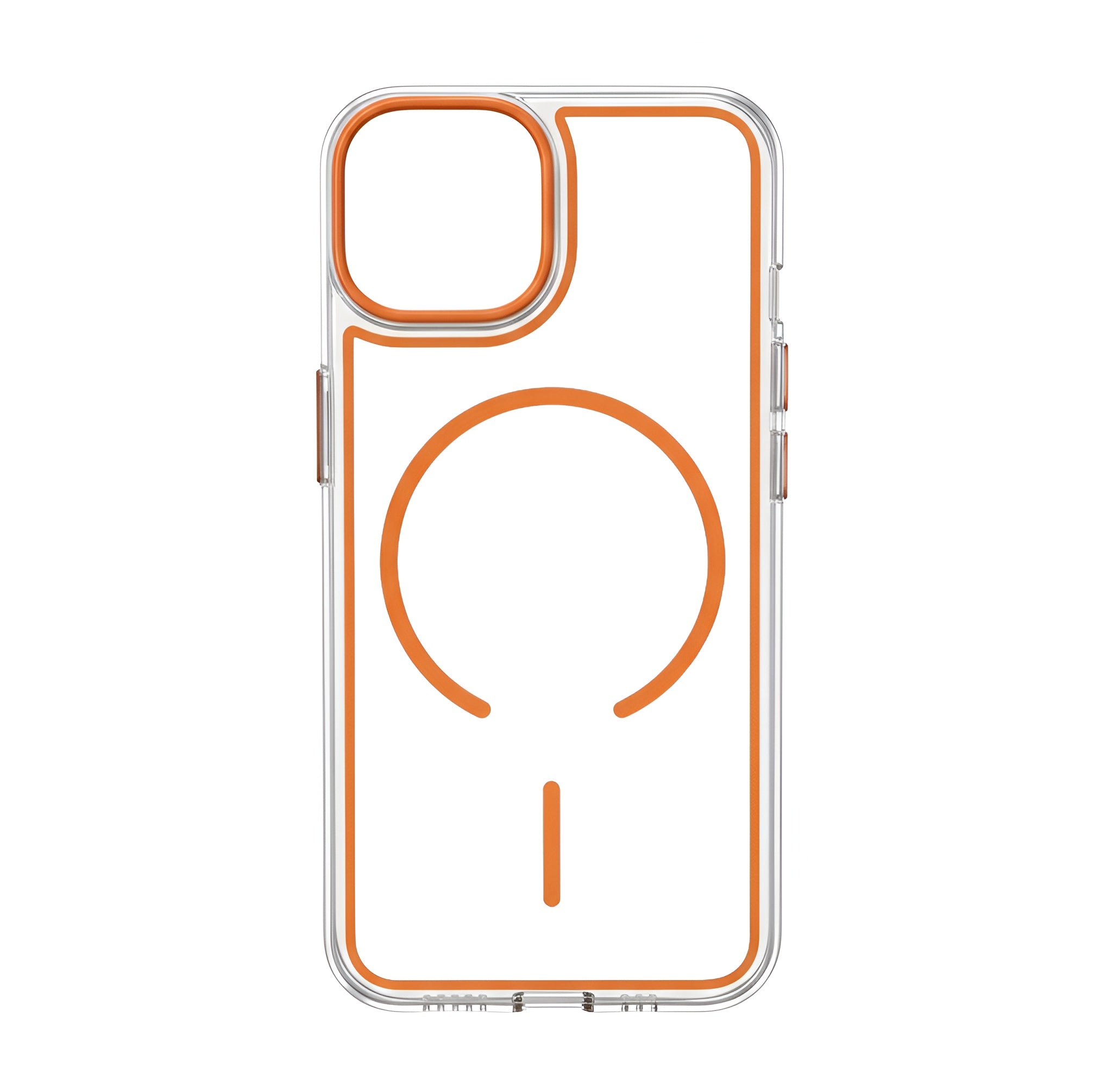 Case transparent cristal colorée avec MagSafe pour iPhone 13/14