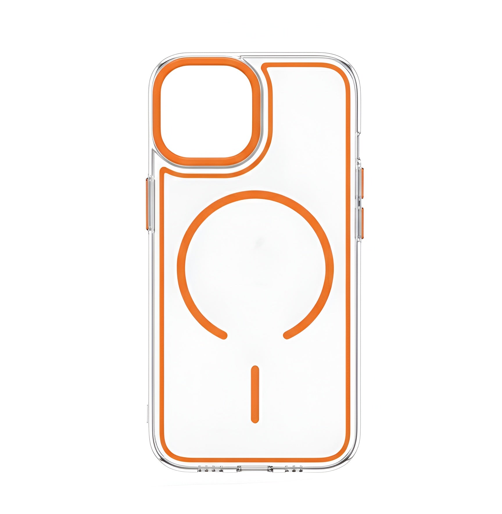 Case transparent cristal colorée avec MagSafe pour iPhone 15