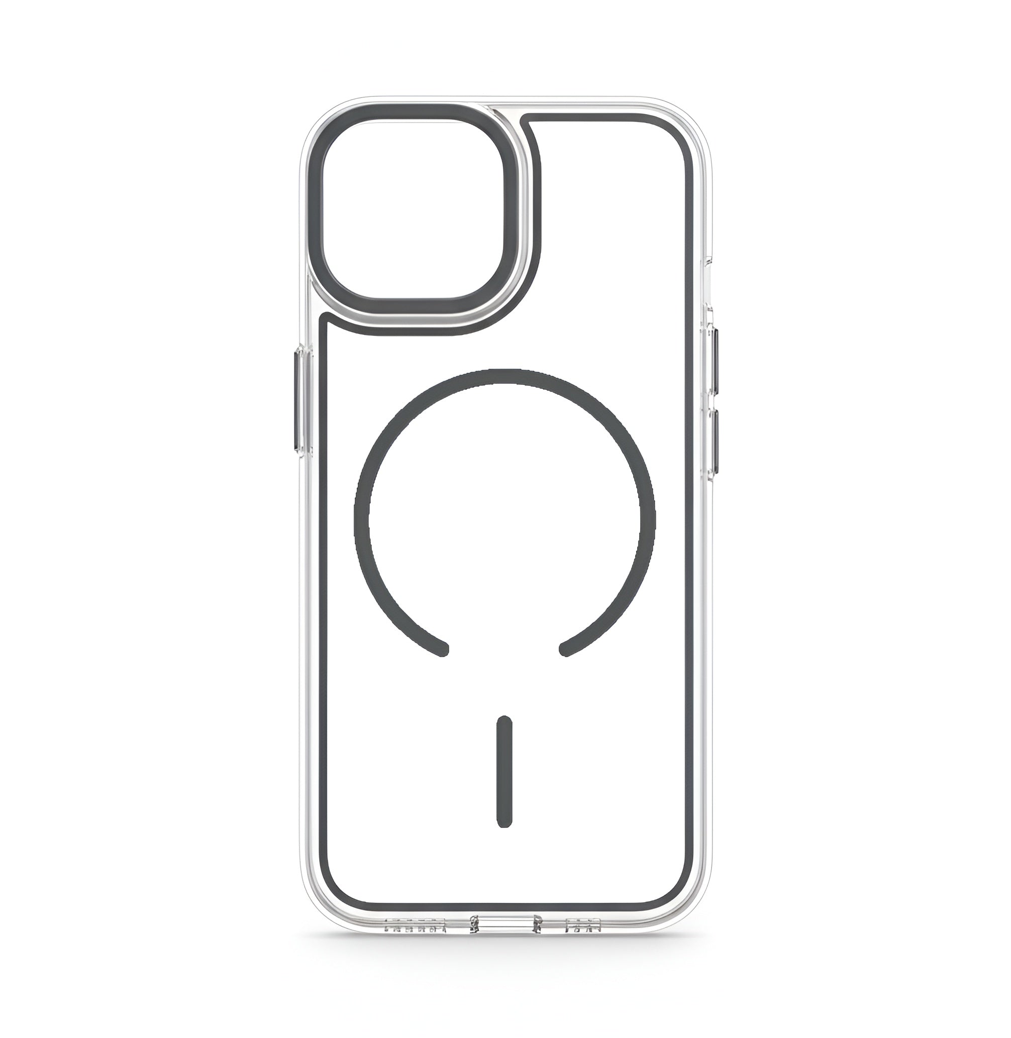 Case transparent cristal colorée avec MagSafe pour iPhone 15