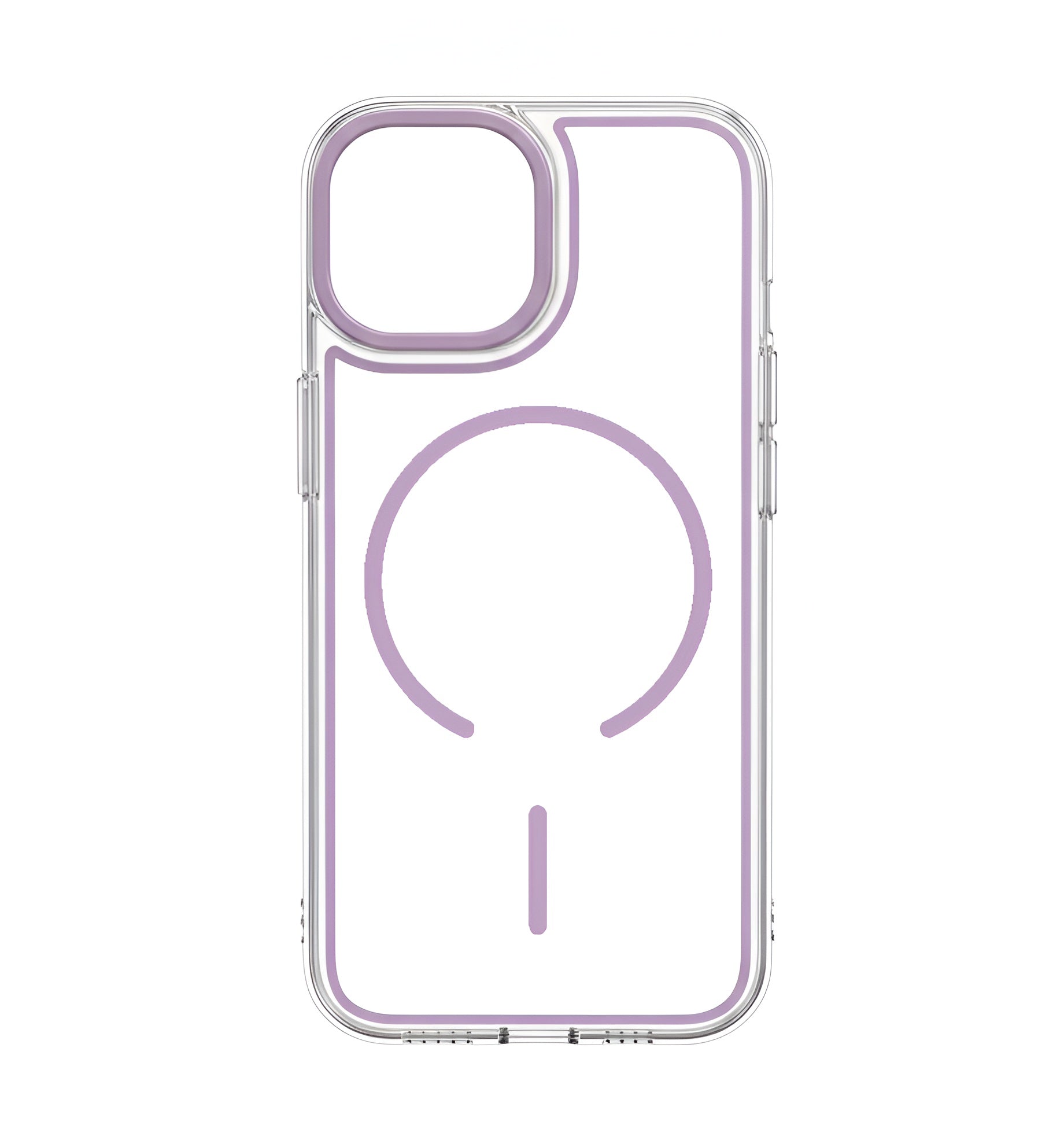 Case transparent cristal colorée avec MagSafe pour iPhone 15
