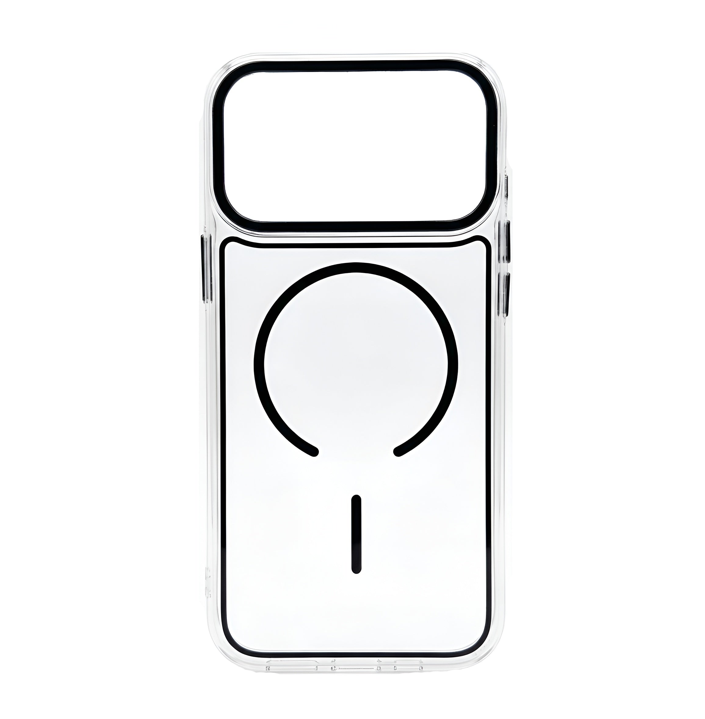 Case transparent cristal colorée avec MagSafe pour iPhone 17 Pro Max