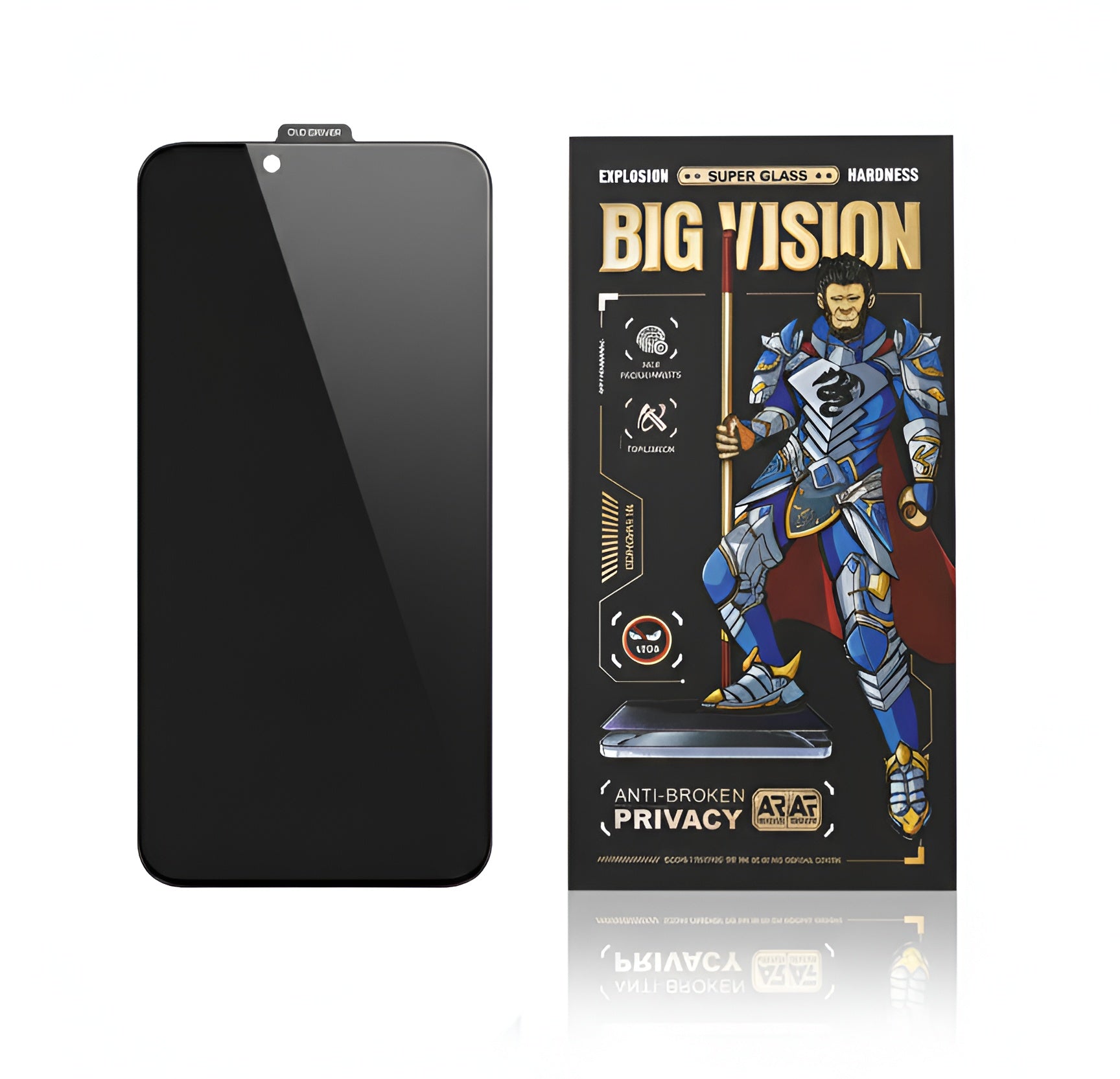 Glasse incassable BIG privacy fumé pour iPhone