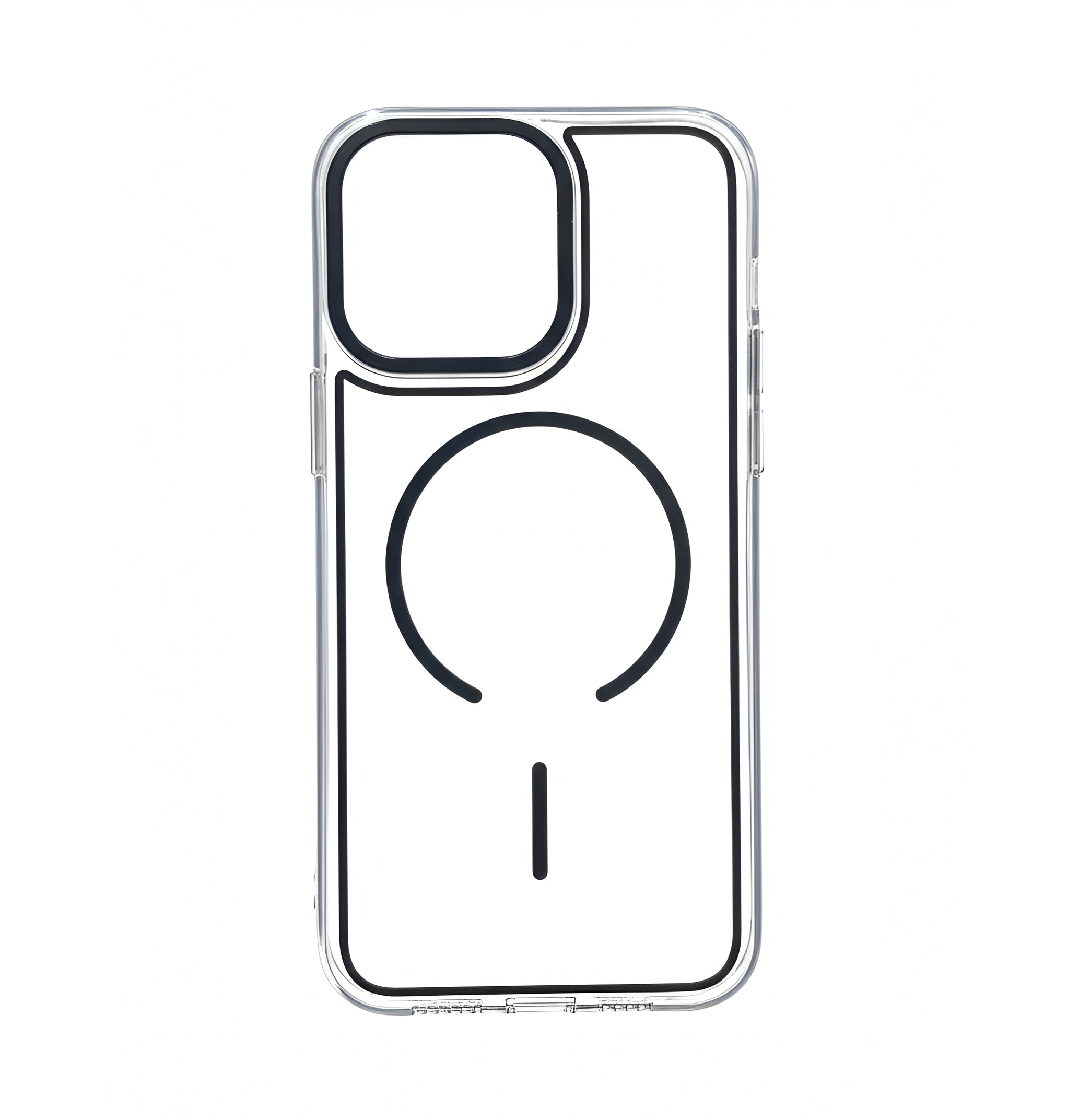 Case transparent cristal colorée avec MagSafe pour iPhone 16 Pro Max