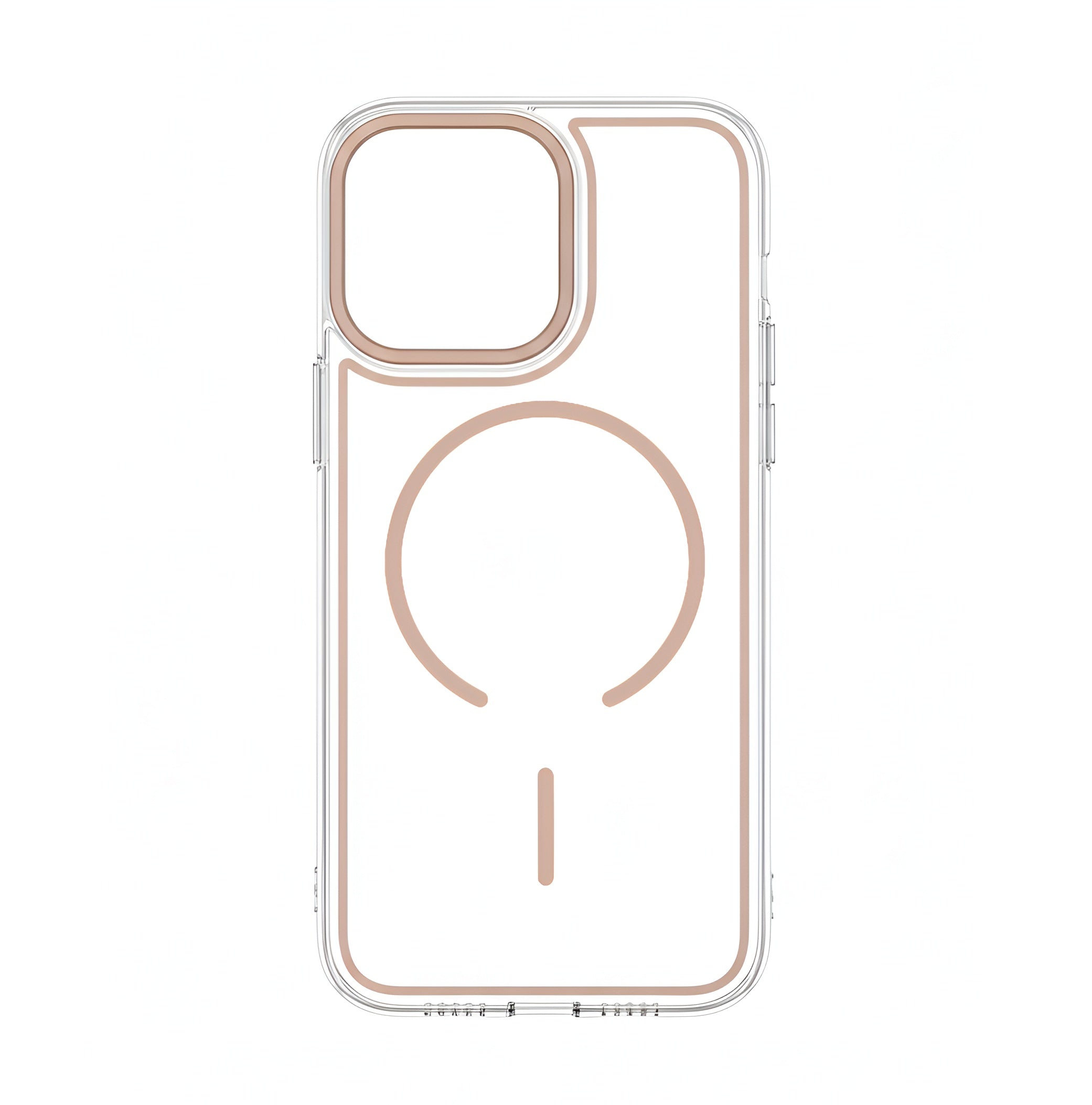 Case transparent cristal colorée avec MagSafe pour iPhone 15 Pro Max