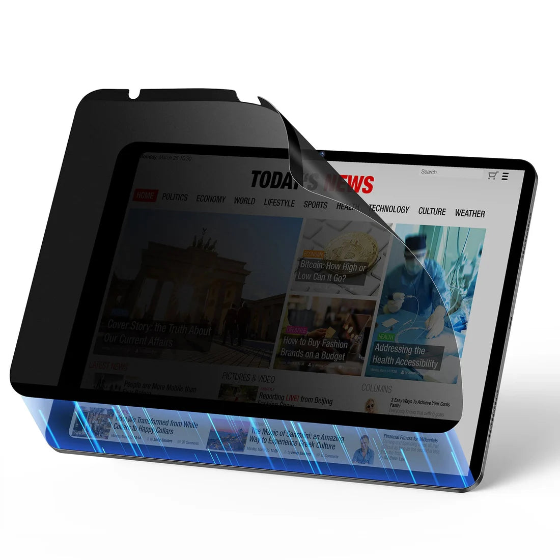 Glass URR magnétique Privacy pour iPad