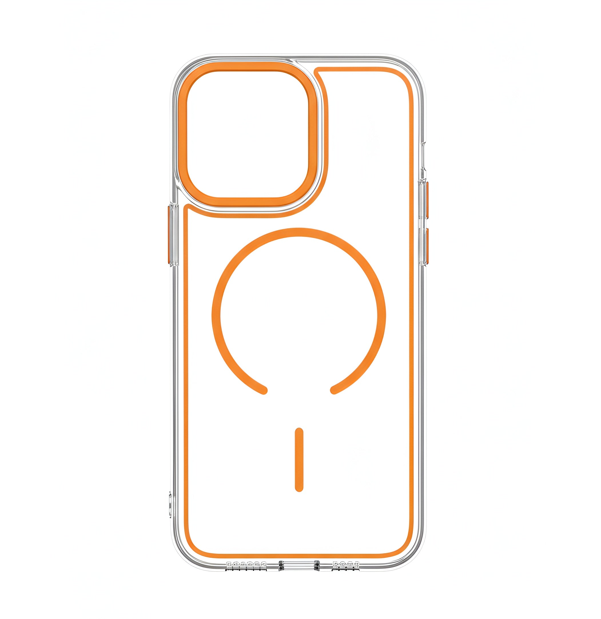 Case transparent cristal colorée avec MagSafe pour iPhone 16 Pro Max