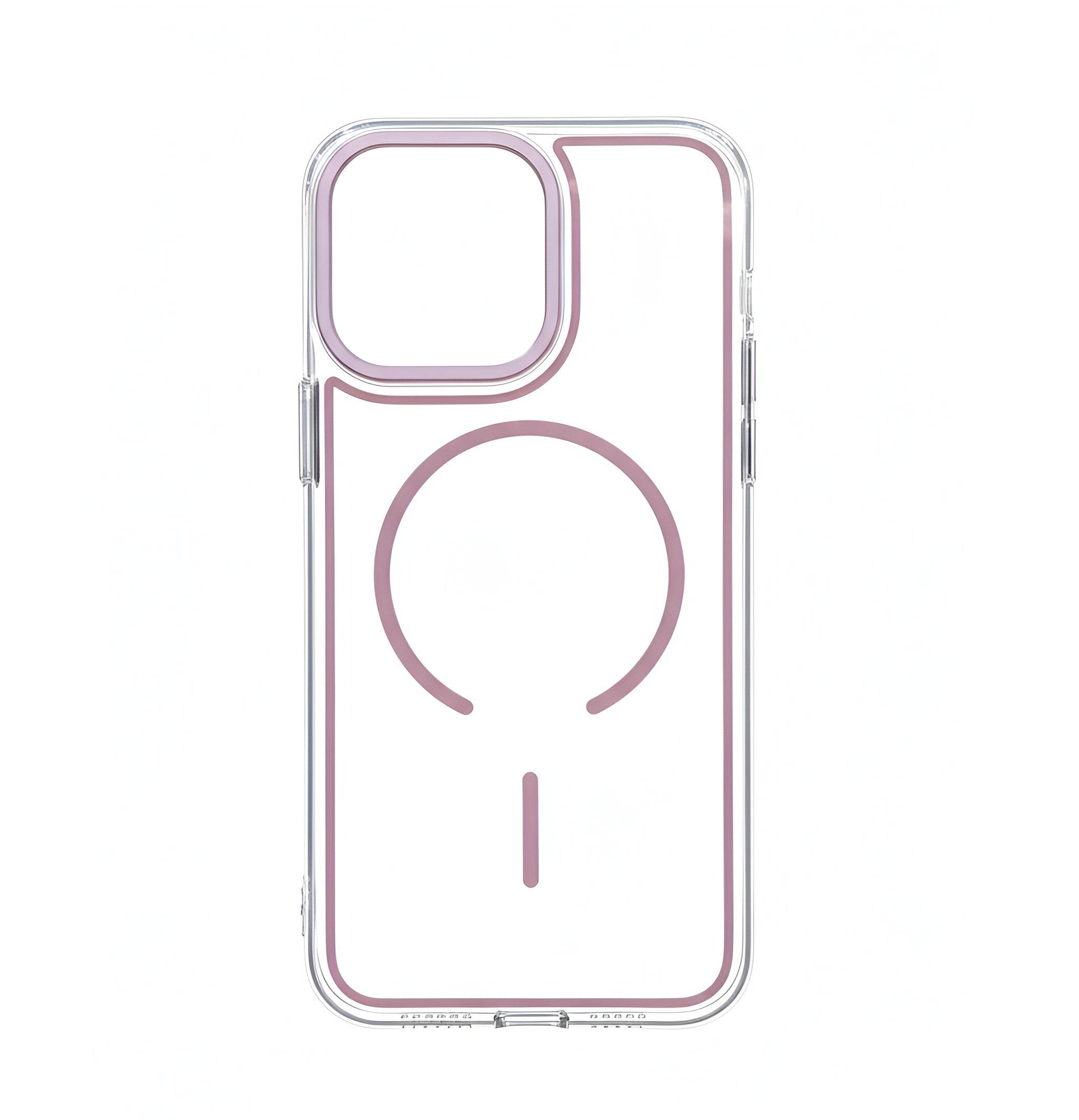 Case transparent cristal colorée avec MagSafe pour iPhone 16 Pro Max