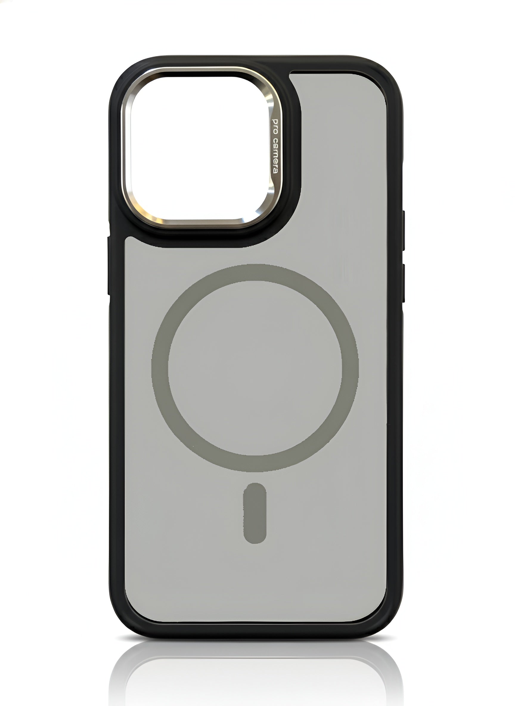 Case transparent noir avec MagSafe pour iPhone 14 Pro Max