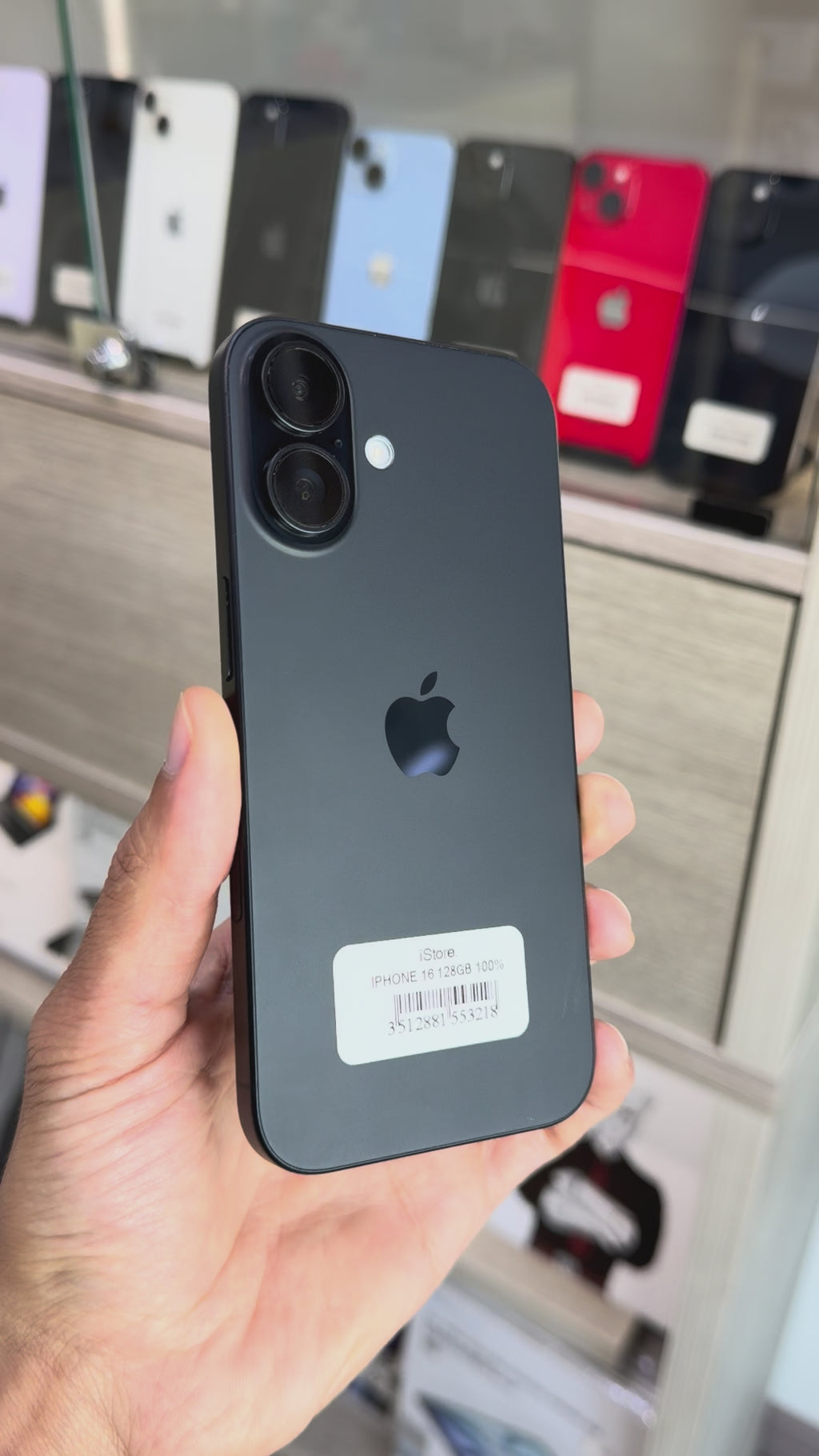 iPhone 16 128 Go batterie 100%