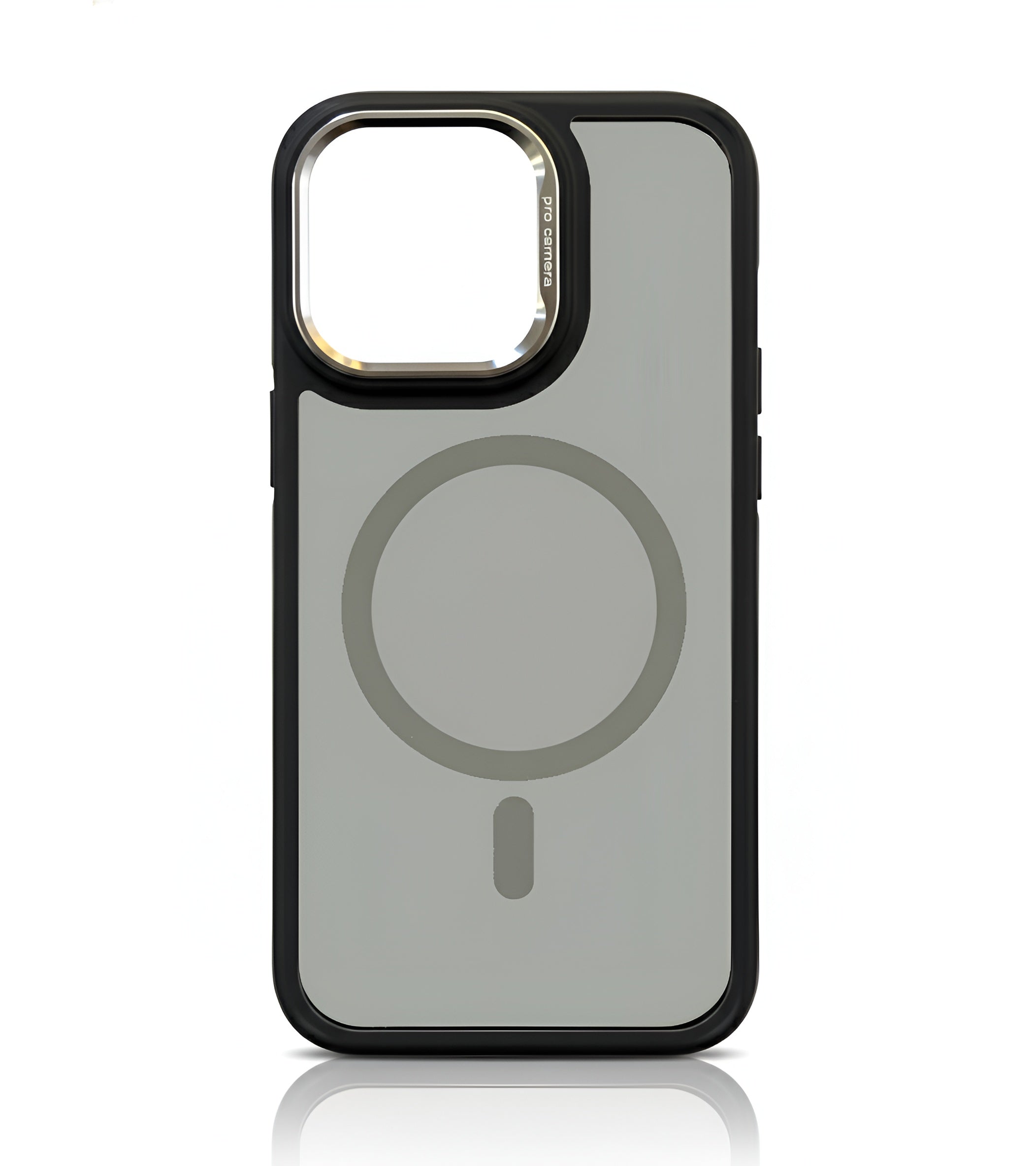 Case transparent noir avec MagSafe pour iPhone 15 Pro
