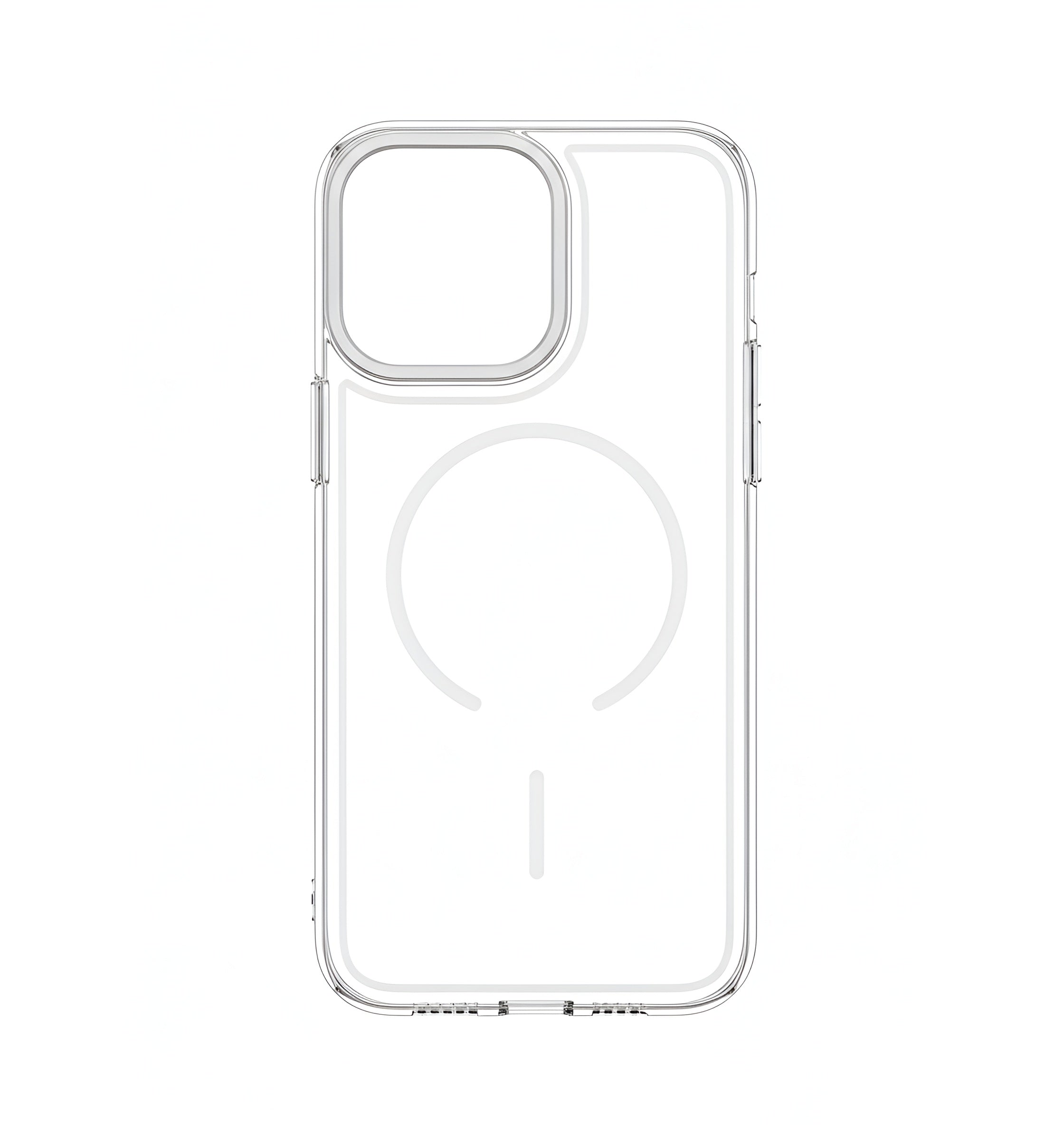 Case transparent cristal colorée avec MagSafe pour iPhone 16 Pro Max